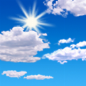 Mostly sunny, with a high near 85. East wind 8 to 16 mph, with gusts as high as 24 mph.